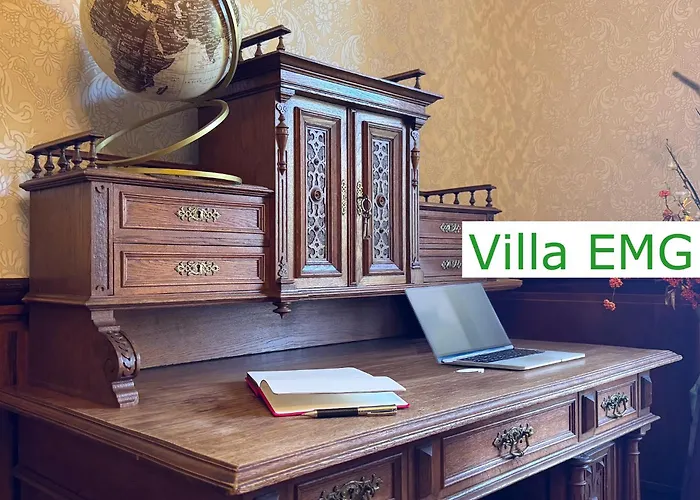 Villa Luxury Emg - Historische Mit Sauna, Spa, Garten & Grossem Essbereich Fuer Bis Zu 22 Personen Steinfurt